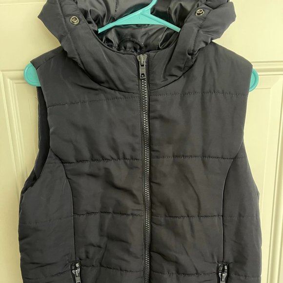 Liz Claiborne Jackets & Blazers - LIZ Claiborne Women's Size Xl Quilted Puffer Hooded Vest Navy Blue